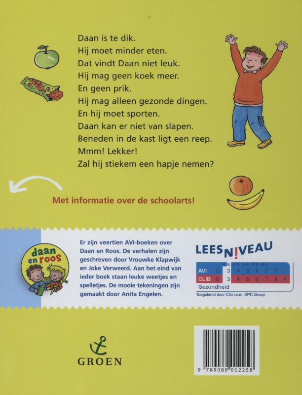 Daan is te dik / Daan en Roos / 9 achterkant