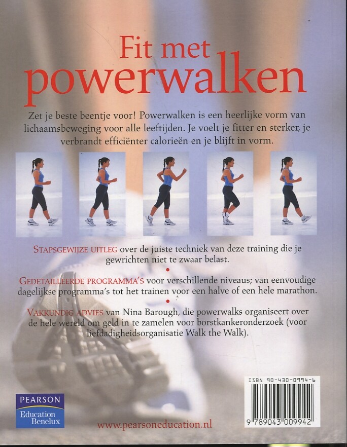 Fit met powerwalken achterkant