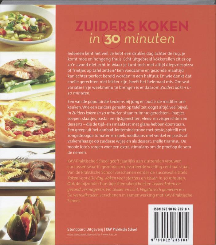 Zuiders koken in 30 minuten achterkant