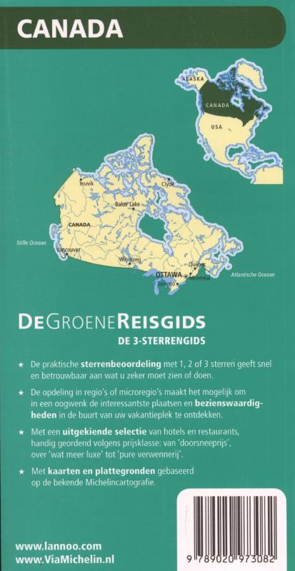 Canada / De Groene Reisgids achterkant