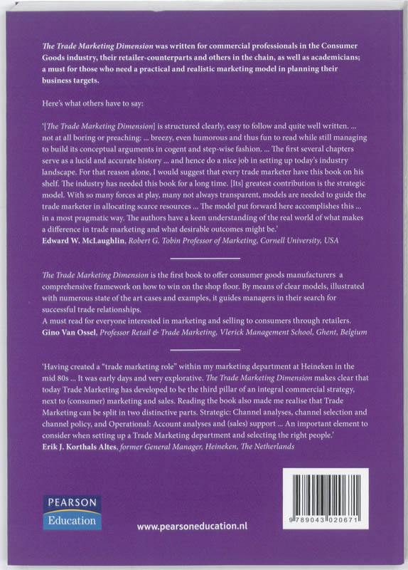 The Trade Marketing Dimension, 2Nd Edition achterkant