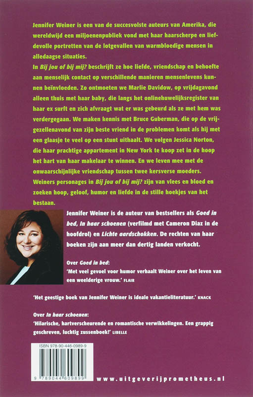 Bij jou of bij mij? achterkant