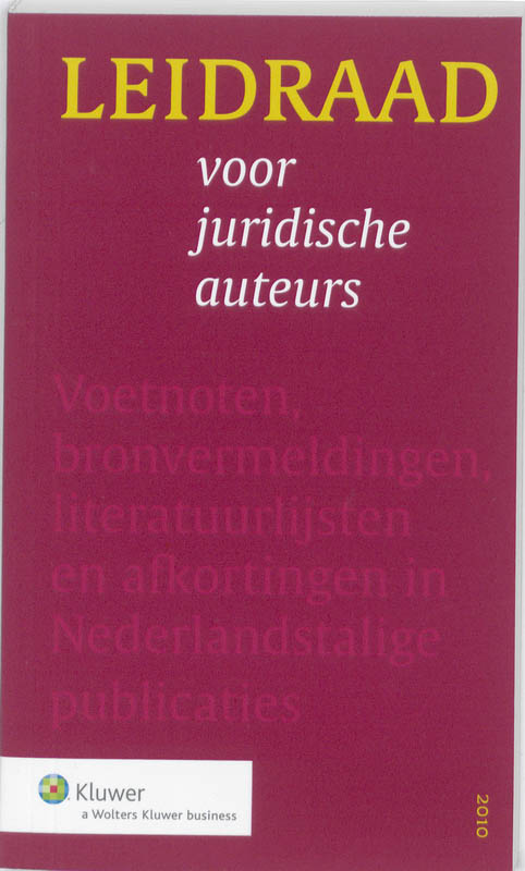boekenbalie_9789013076196_cover Leidraad voor juridische auteurs