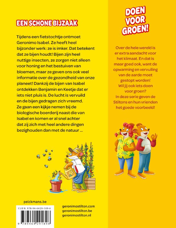 Een schone bijzaak / Geronimo Stilton achterkant