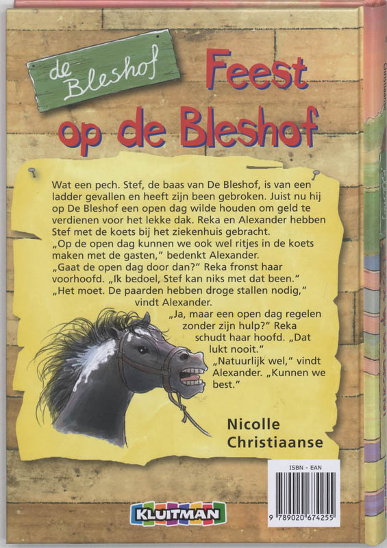 De Bleshof. Feest Op De Bleshof achterkant