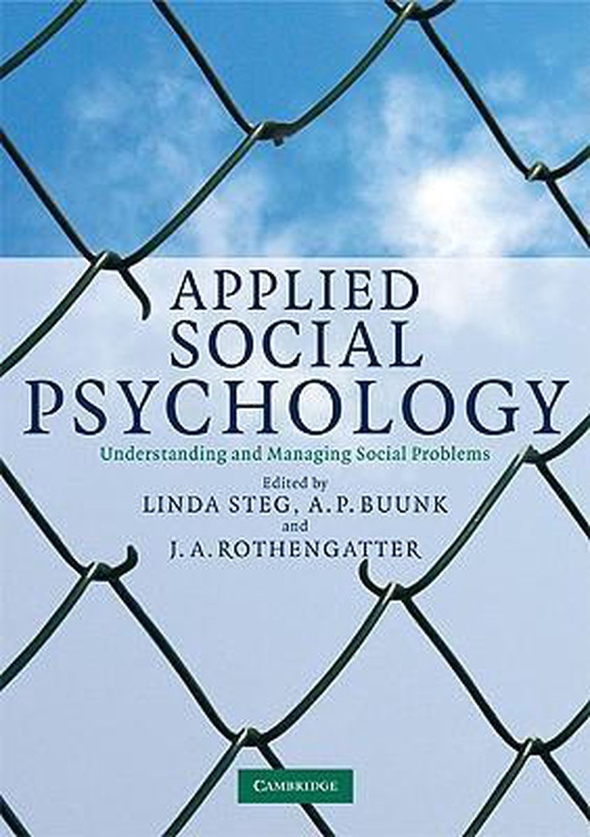 boekenbalie_9780521690058_cover Applied Social Psychology