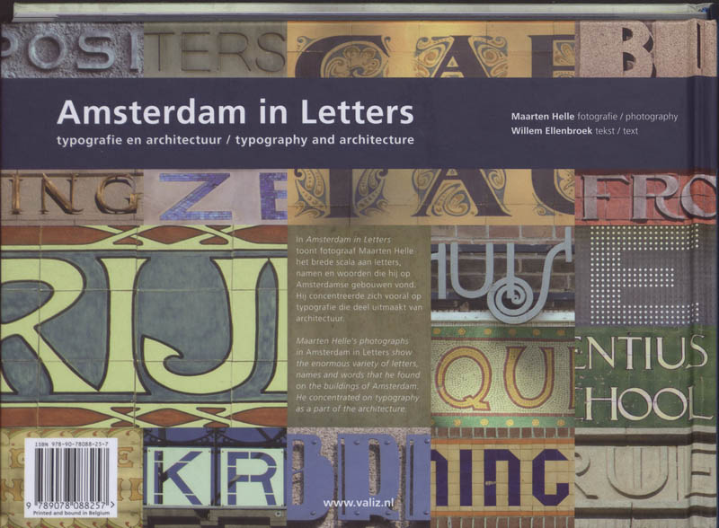 Amsterdam in Letters achterkant