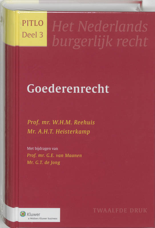 Goederenrecht / Het Nederlands Burgerlijk Recht / 3