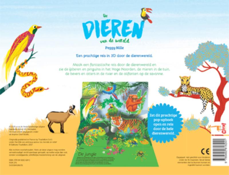 De dieren van de wereld in 3D achterkant