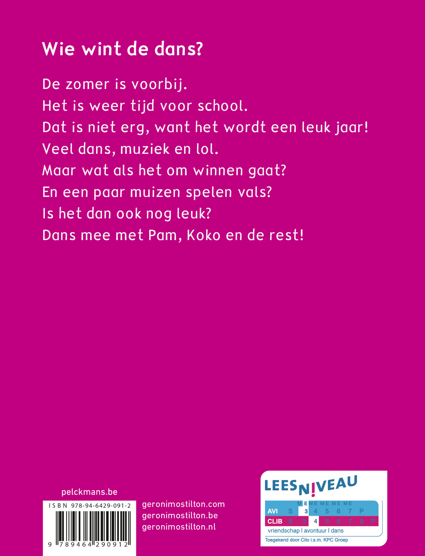 Wie wint de dans? / Thea Sisters achterkant