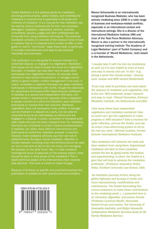 Toolkit Mediation achterkant