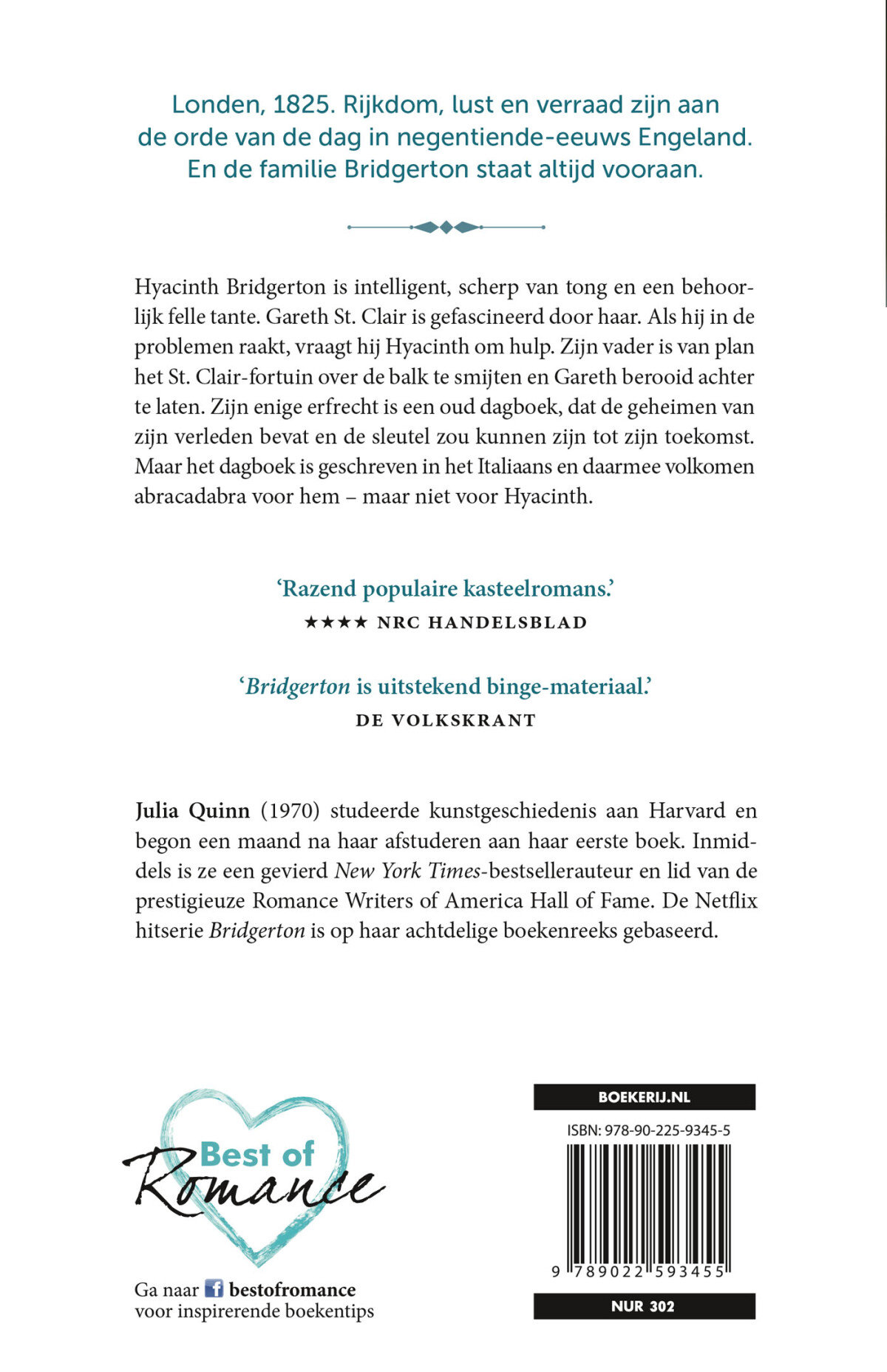De edele opdracht / Bridgerton / 7 achterkant