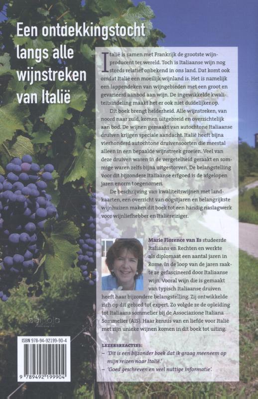 Langs de wijngaarden van Italië achterkant