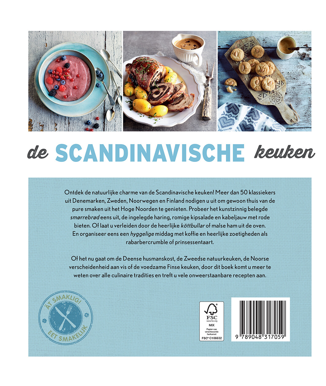 De Scandinavische keuken achterkant