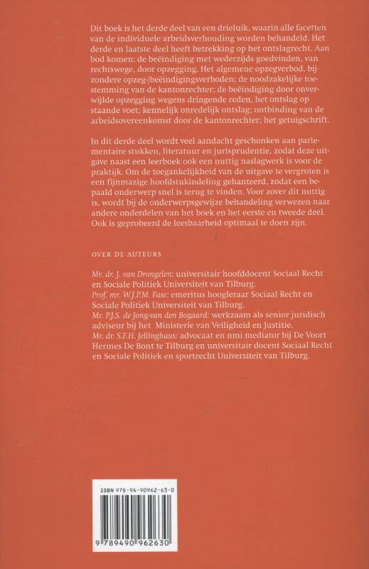 Individueel arbeidsrecht / 3 ontslagrecht Individueel arbeidsrecht / 3 ontslagrecht achterkant