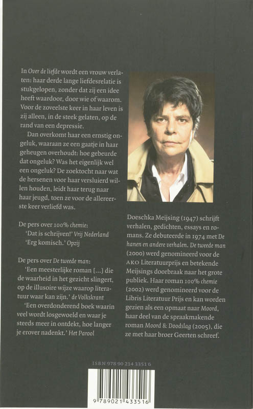 Over de liefde Over de liefde achterkant