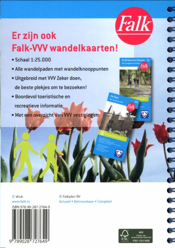 Falk wandelgids Nederland achterkant