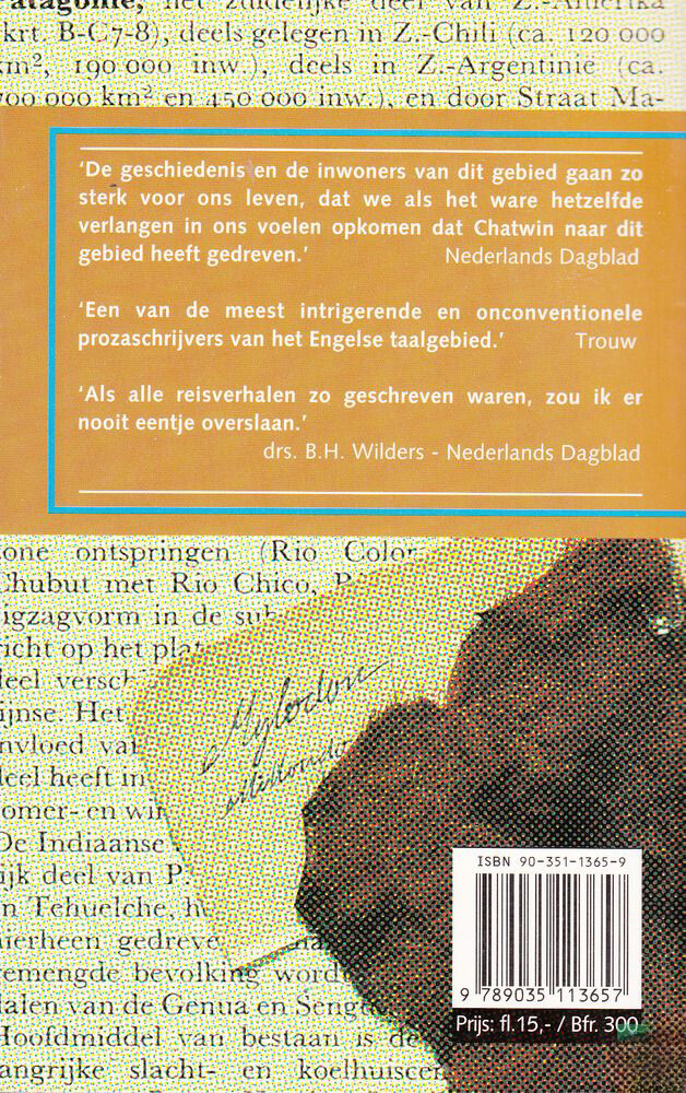 In Patagonie / Ooievaar achterkant