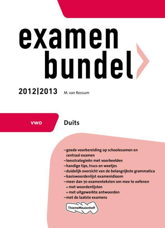 Examenbundel vwo  Duits 2012/2013