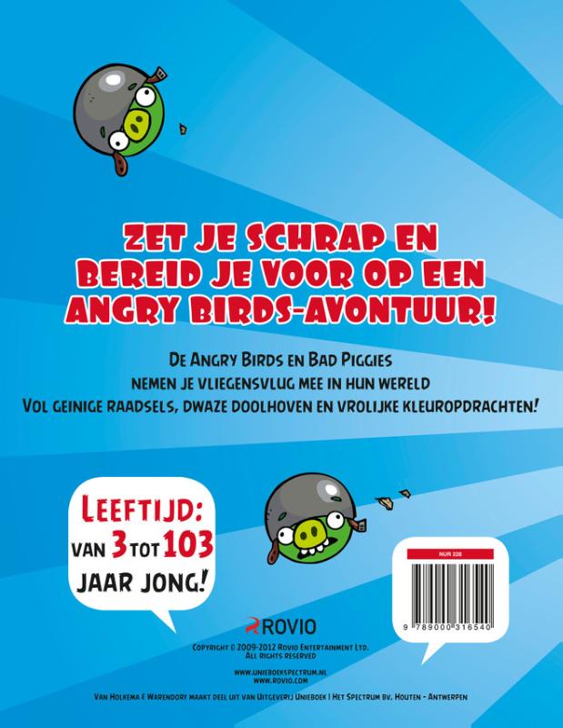 Angry Birds - Angry Birds Activityboek achterkant