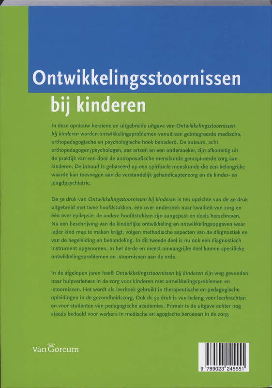 Ontwikkelingsstoornissen bij kinderen achterkant