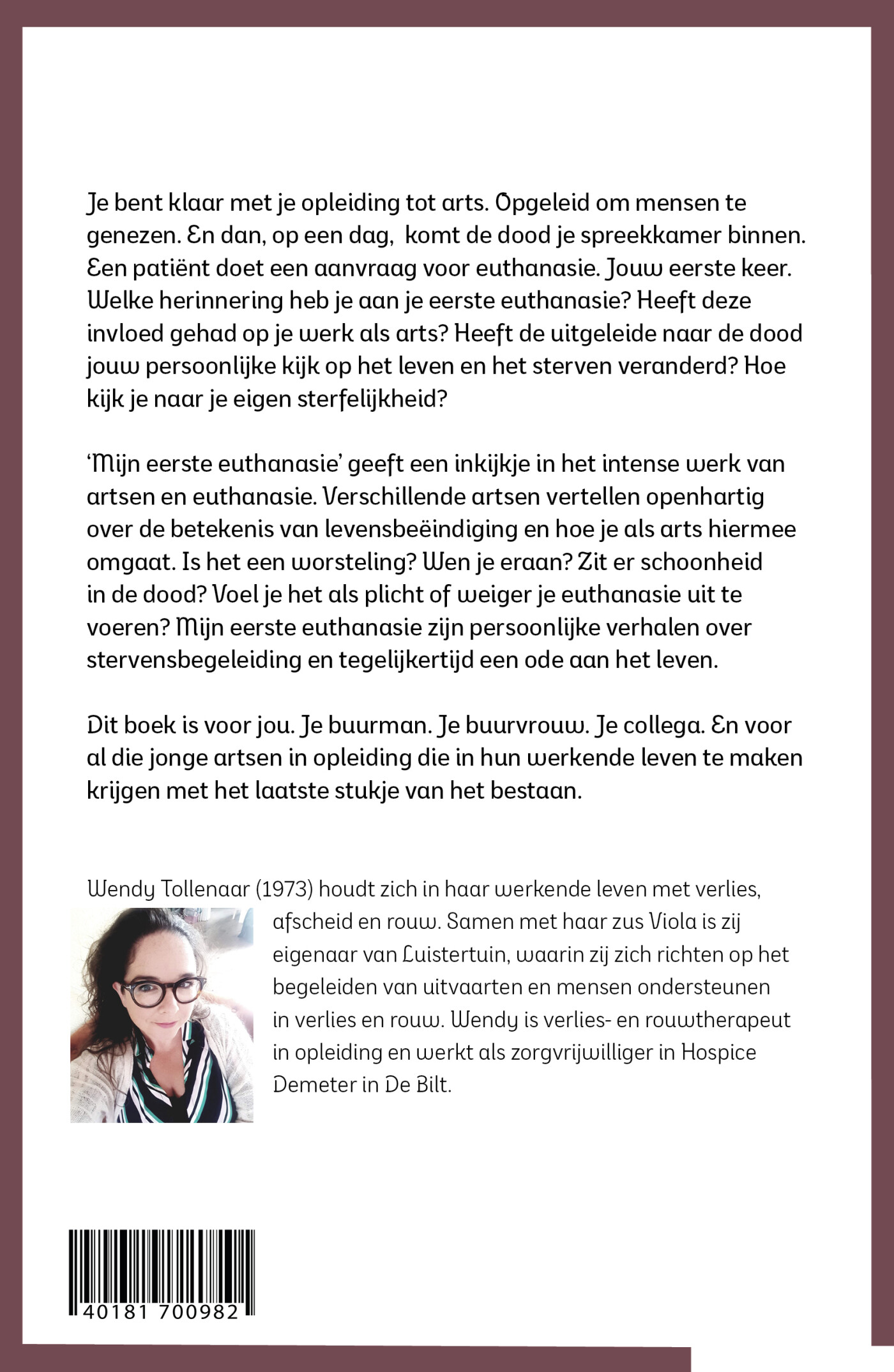 Mijn eerste euthanasie achterkant