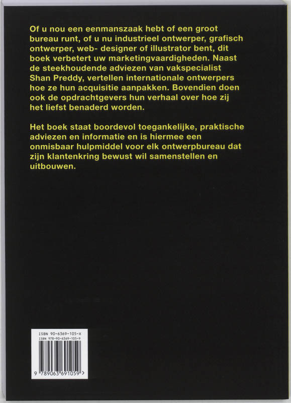 Marketing en Acquisitie voor Ontwerpers Marketing en Acquisitie voor Ontwerpers achterkant