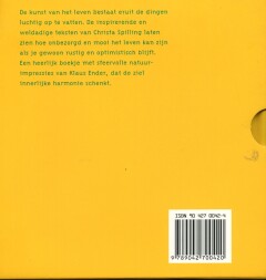 Levenskunst is een geschenk / Een geschenk-serie achterkant
