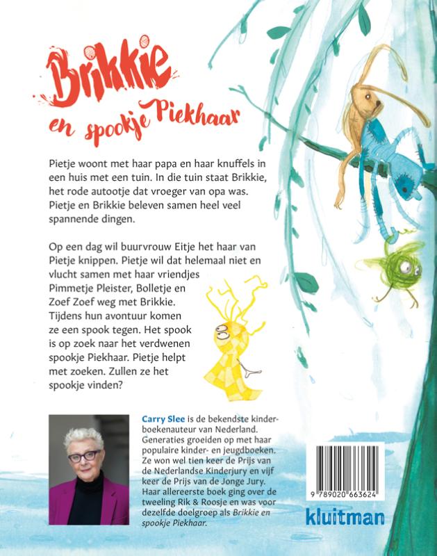 Brikkie en spookje Piekhaar / Brikkie achterkant