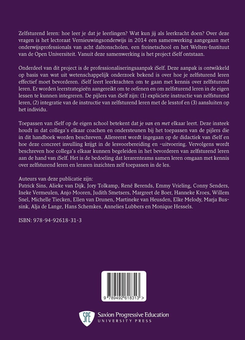 iSelf / iSelf / 1 achterkant