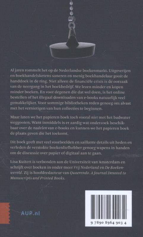 Het boek en het badwater Het boek en het badwater achterkant