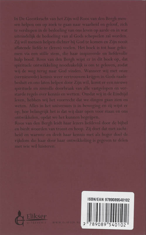 De Geestkracht van het Zijn achterkant