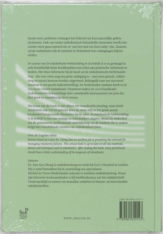 De endodontische herbehandeling in de praktijk / Tandheelkundige essenties / 1 achterkant