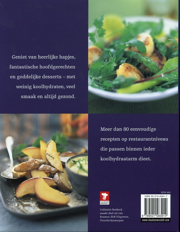 Low carb superchef / Culinaire boekerij achterkant