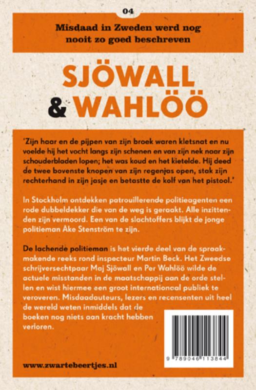De lachende politieman / Sjöwall & Wahlöö achterkant