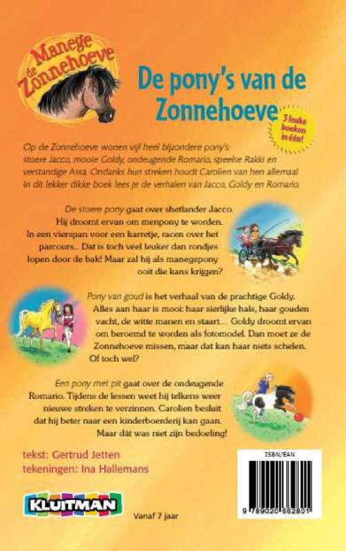 Manege de Zonnehoeve; 3 leuke boeken in een! achterkant