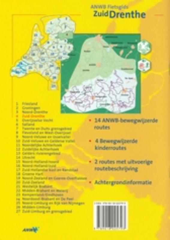 Zuid-Drenthe / ANWB fietsgids achterkant