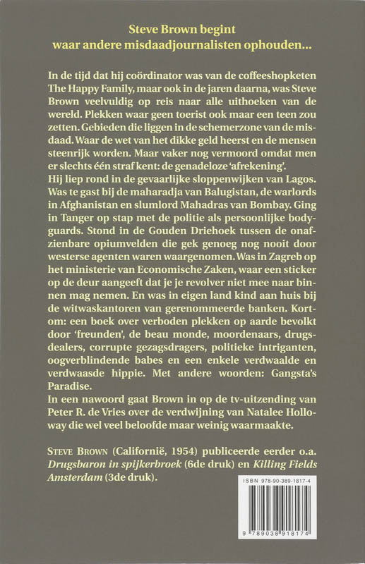 Steve Brown In Gangsta's Paradise Steve Brown In Gangsta's Paradise achterkant