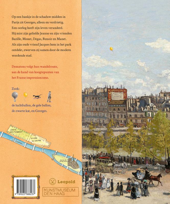 Een wandeling door impressionistisch Parijs / Kunstprentenboeken achterkant