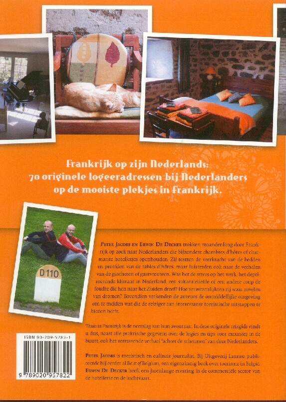 Logeren bij Nederlanders / Thuis in Frankrijk achterkant