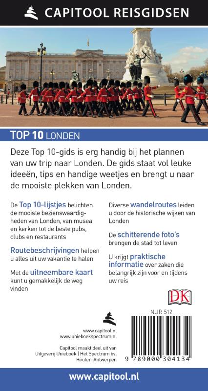 Capitool Reisgidsen Top 10 - Londen achterkant