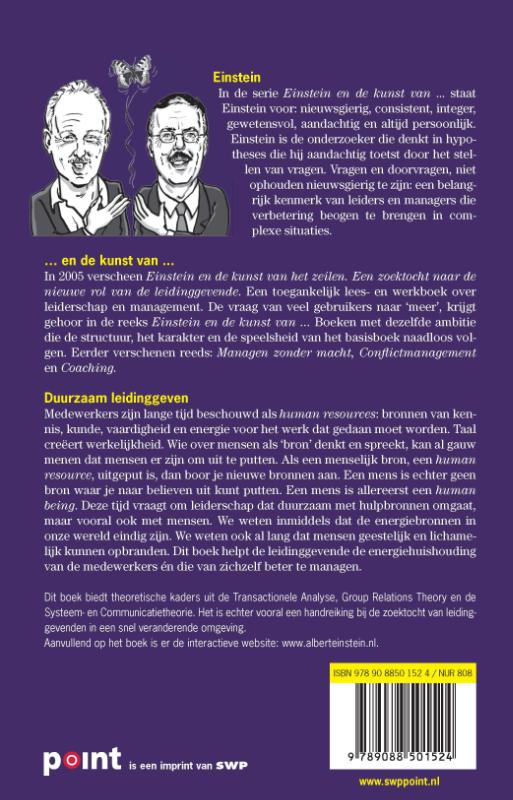 Einstein en de kunst van duurzaam leidinggeven aan energieke medewerkers achterkant
