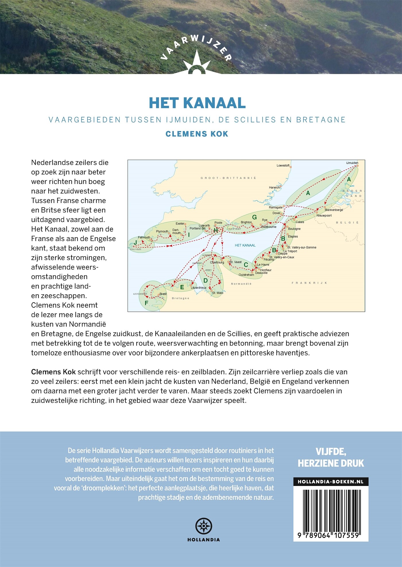 Vaarwijzer Het Kanaal / Hollandia vaarwijzers achterkant