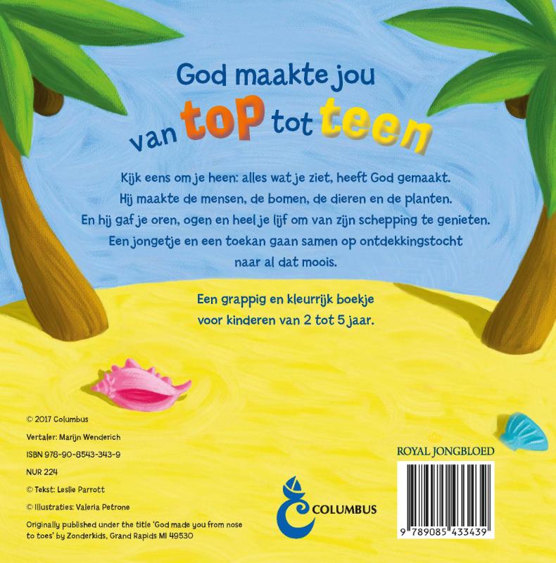 God maakte jou van top tot teen achterkant