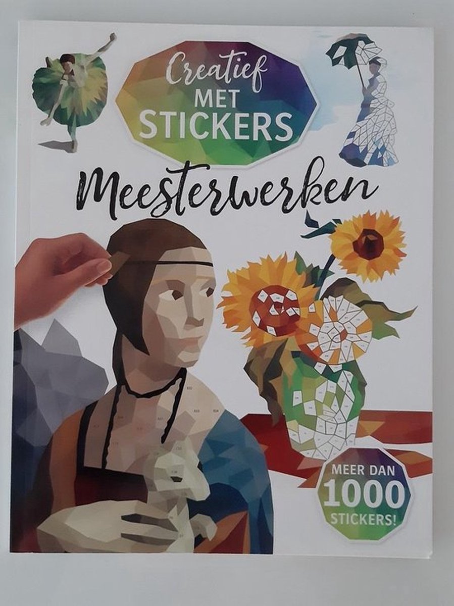 Creatief met stickers - Meesterwerken - Stickerboek - Creatieve stickerkunst - 8 beroemde schilderijen
