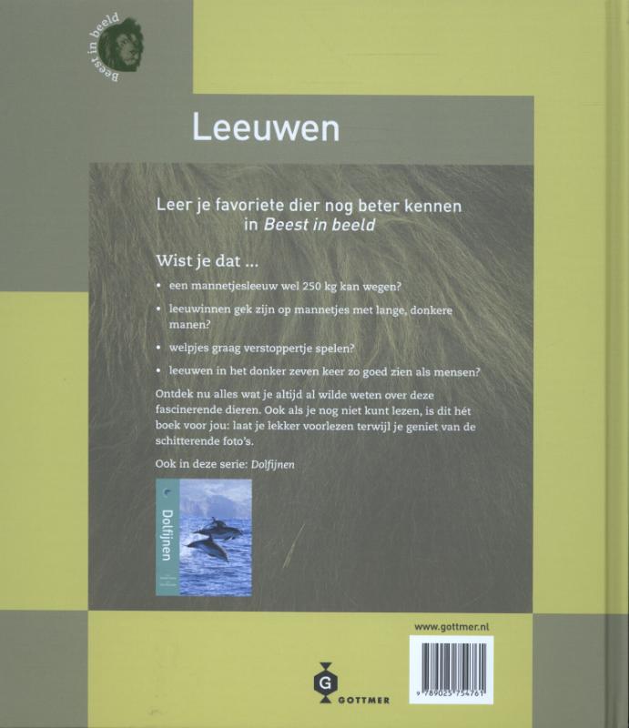 Leeuwen / Beest in beeld achterkant