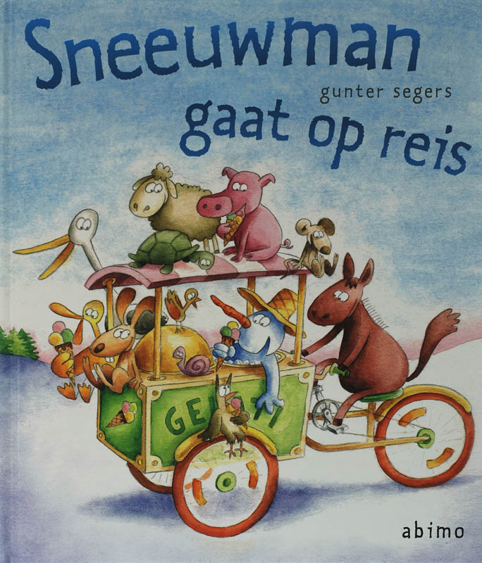 Sneeuwman gaat op reis