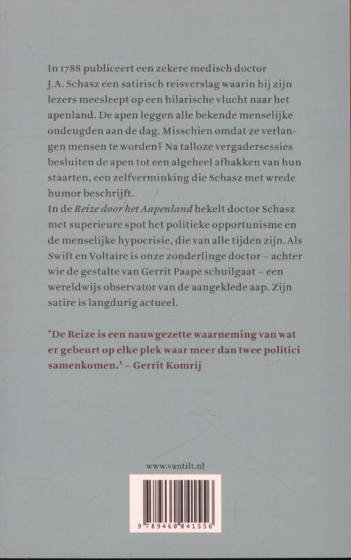 Reize door het Aapenland achterkant