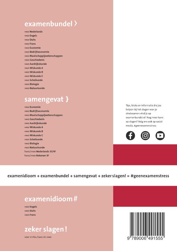 Examenbundel / vwo Natuurkunde 2021/2022 achterkant
