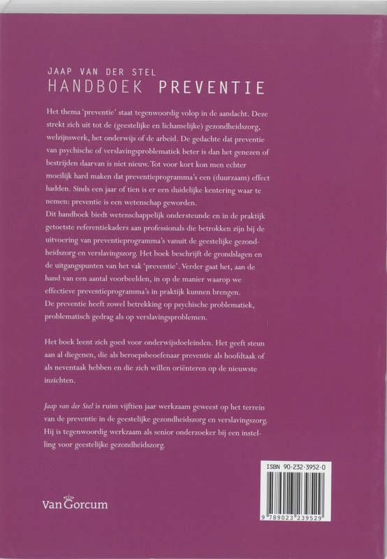 Handboek Preventie achterkant